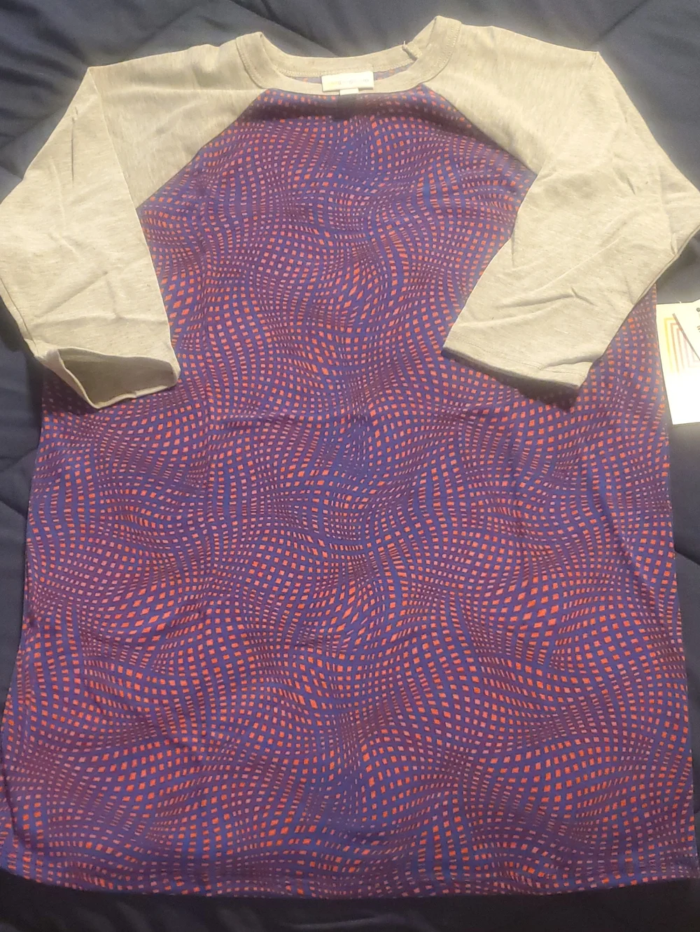 Kid's Purple & Gray Raglan Sleeve Shirt